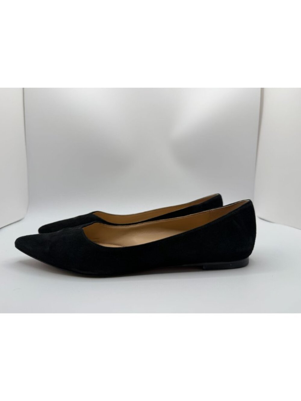 Sam Edelman Rosalie Suede Pointed Ballet Flats Black Women Size 7M Chic Classic - Picture 8 of 14
